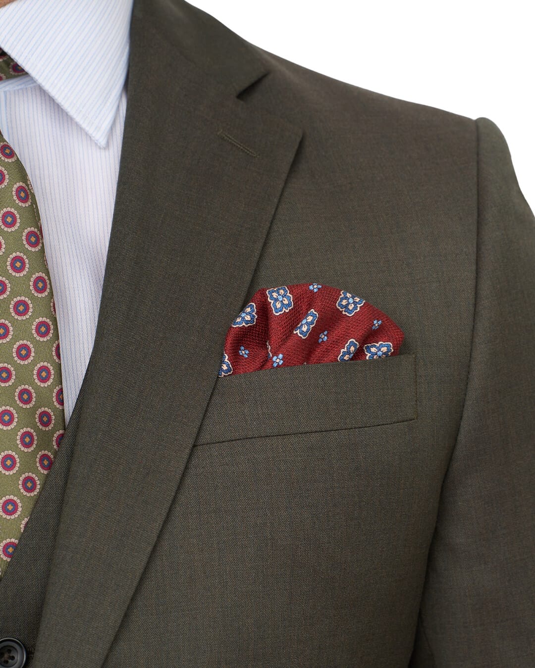 Gagliardi Suits Gagliardi Olive Gabardine Super 110s Suit