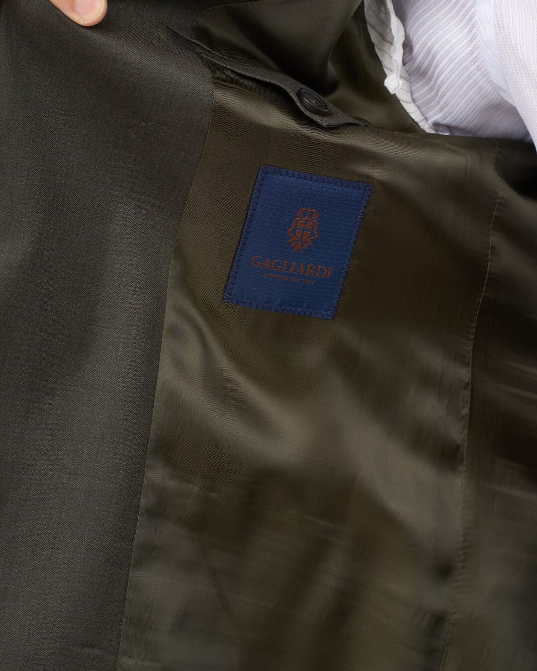 Gagliardi Suits Gagliardi Olive Gabardine Super 110s Suit
