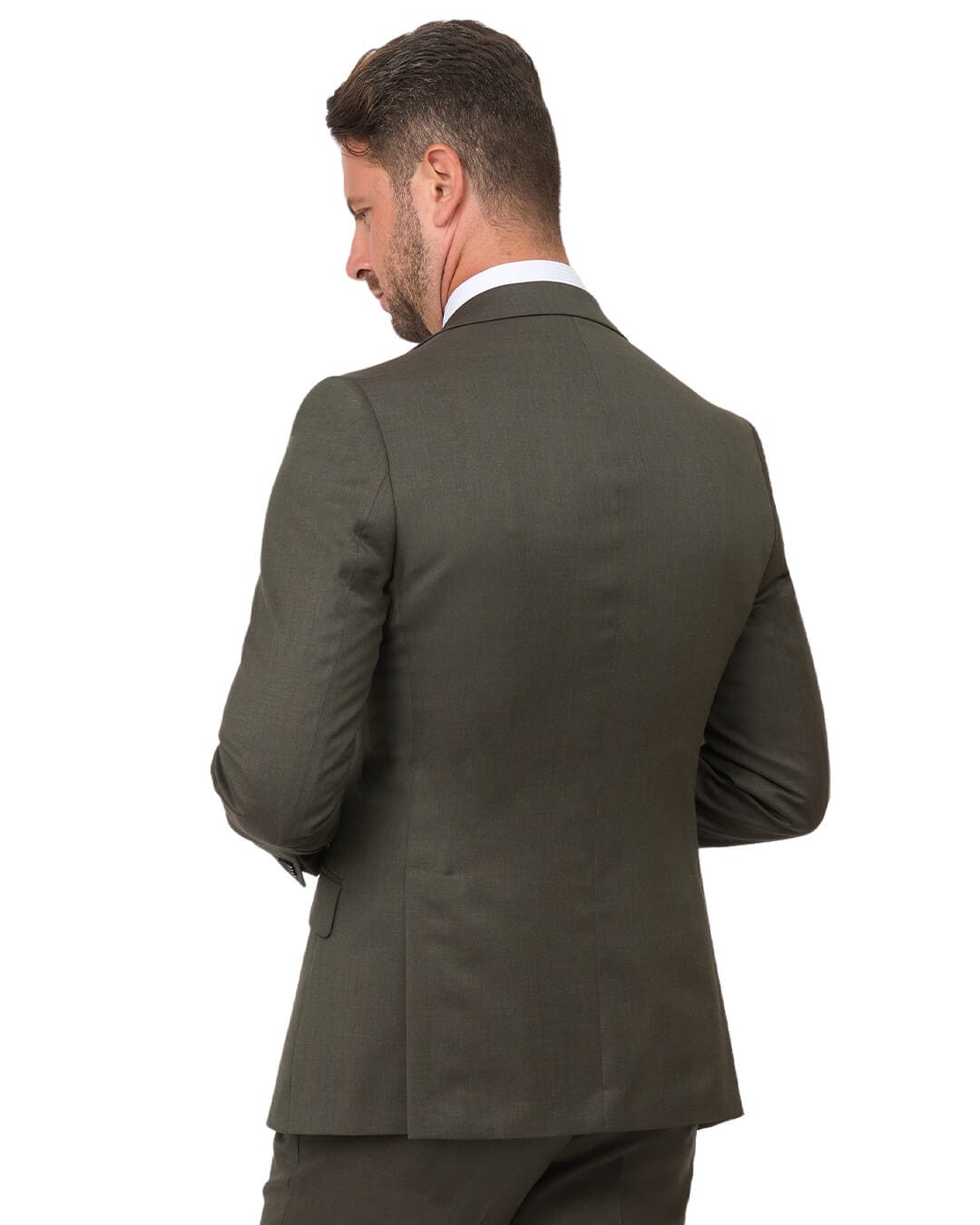 Gagliardi Suits Gagliardi Olive Gabardine Super 110s Suit