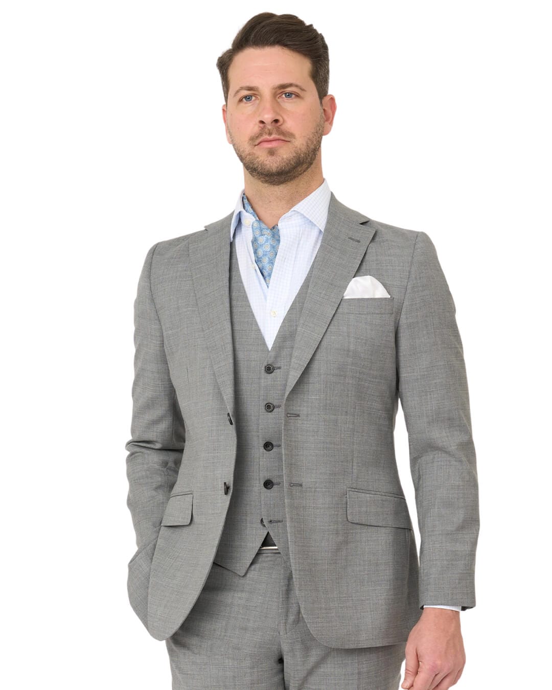 Gagliardi Suits Gagliardi Silver Lanificio F. Lli Cerruti Tropical Suit