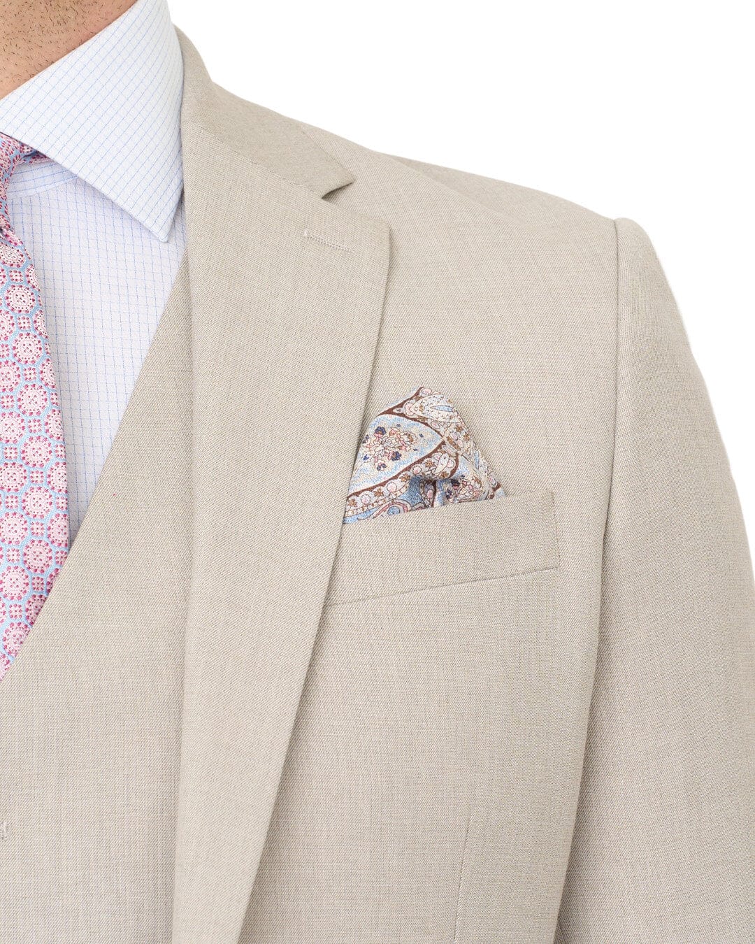 Gagliardi Suits Gagliardi Stone Sharkskin Machine Washable Suit
