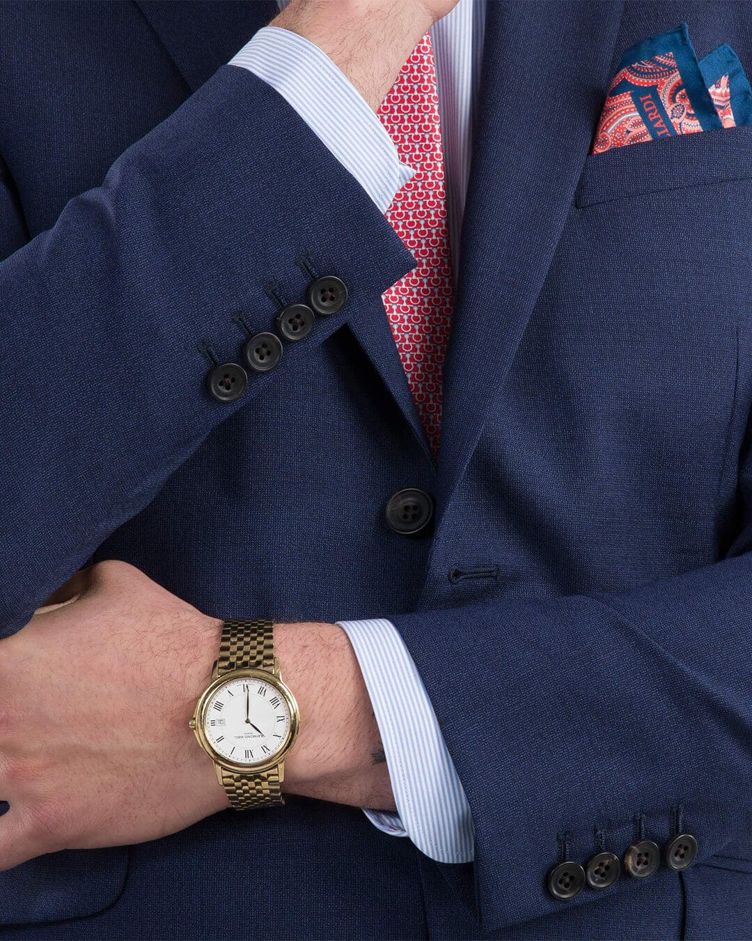 Gagliardi Suits Gagliardi Vitale Barberis Canonico Blue Hairline Striped Suit