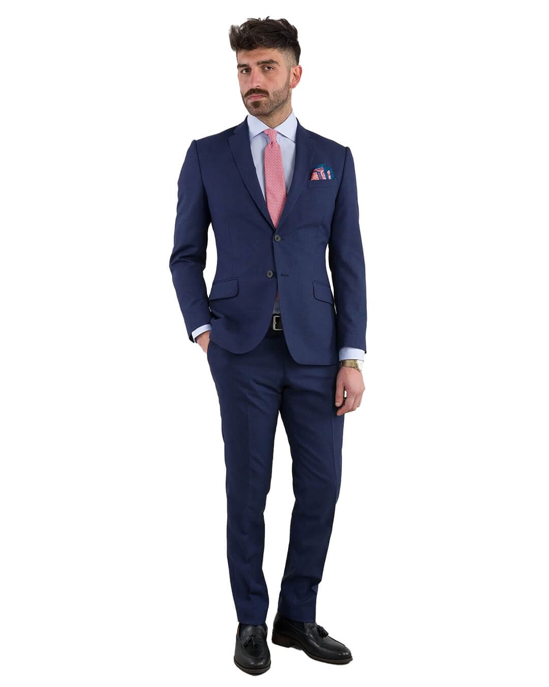 Gagliardi Suits Gagliardi Vitale Barberis Canonico Blue Hairline Striped Suit
