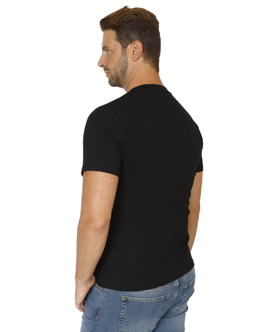 Gagliardi T-Shirts Gagliardi Black Cotton Crew Neck