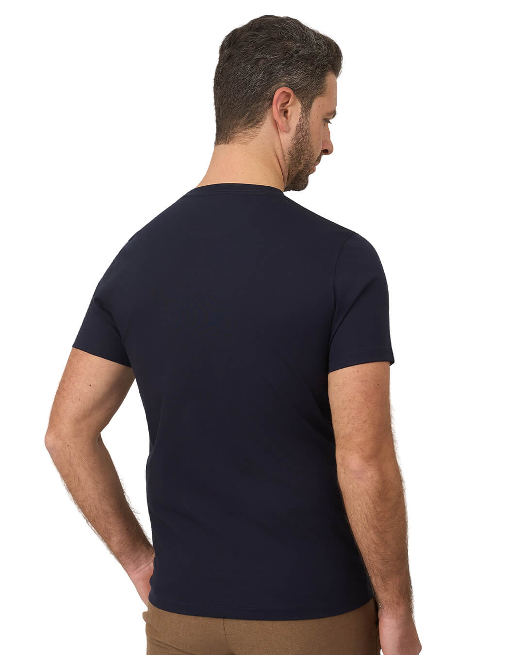 Gagliardi T-Shirts Gagliardi Navy T Shirt Luxury Interlock