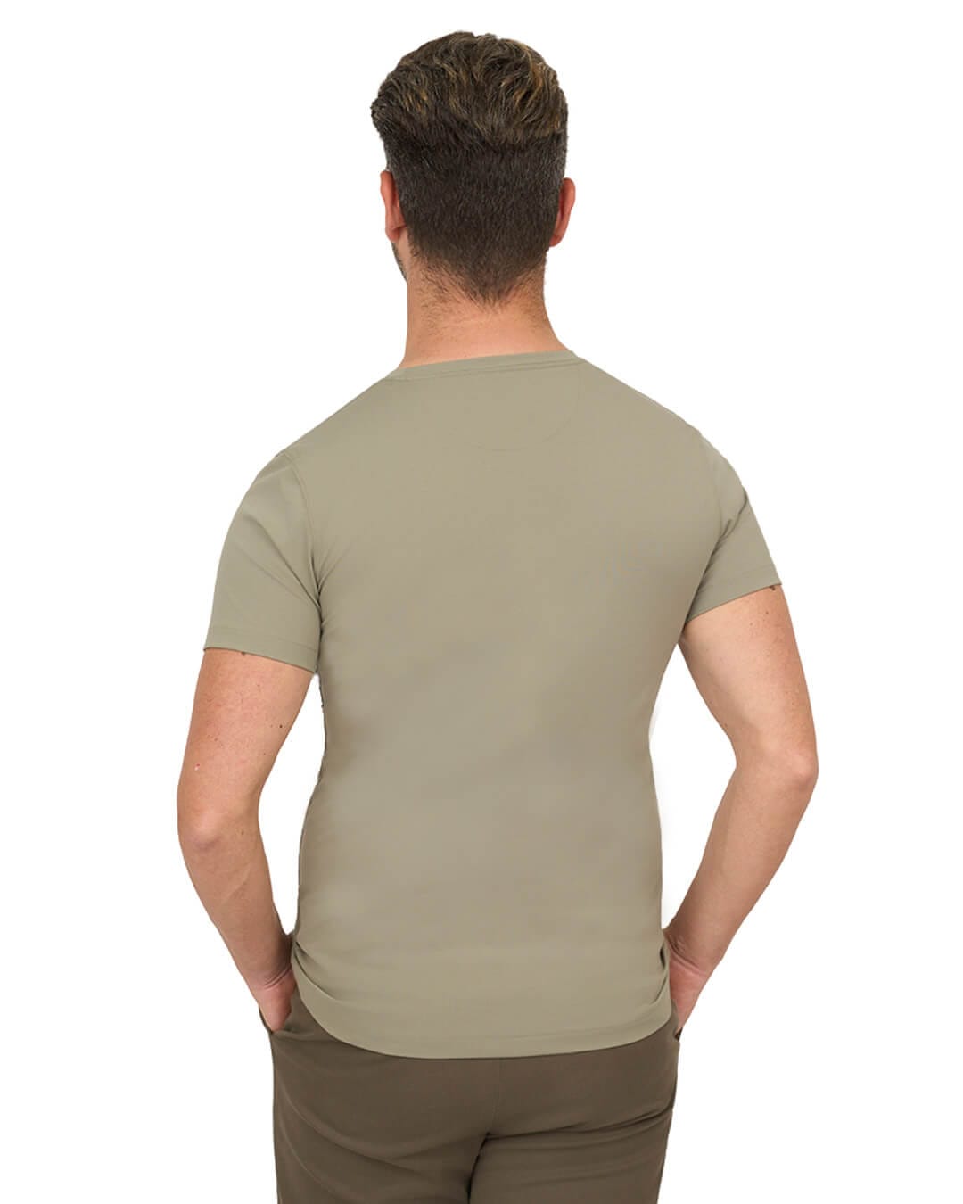 Gagliardi T-Shirts Gagliardi Olive T Shirt Luxury Interlock