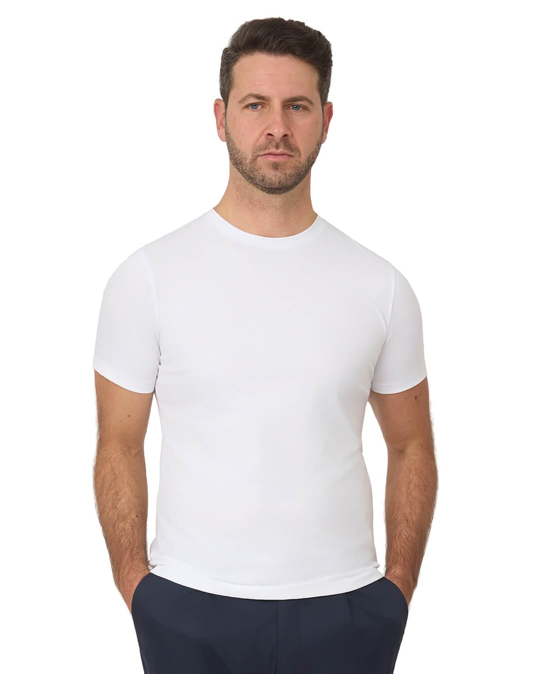 Gagliardi T-Shirts Gagliardi White T Shirt Luxury Interlock