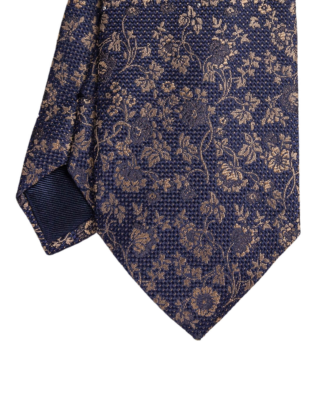 Gagliardi Ties ONE Gagliardi Beige Floral Italian Silk Tie