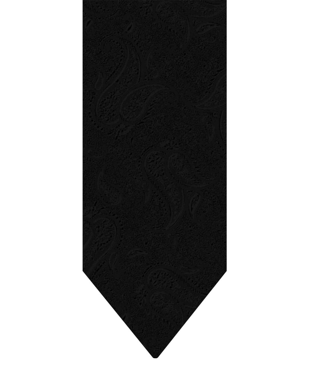 Gagliardi Ties ONE Gagliardi Black Tonal Paisley Italian Silk Tie