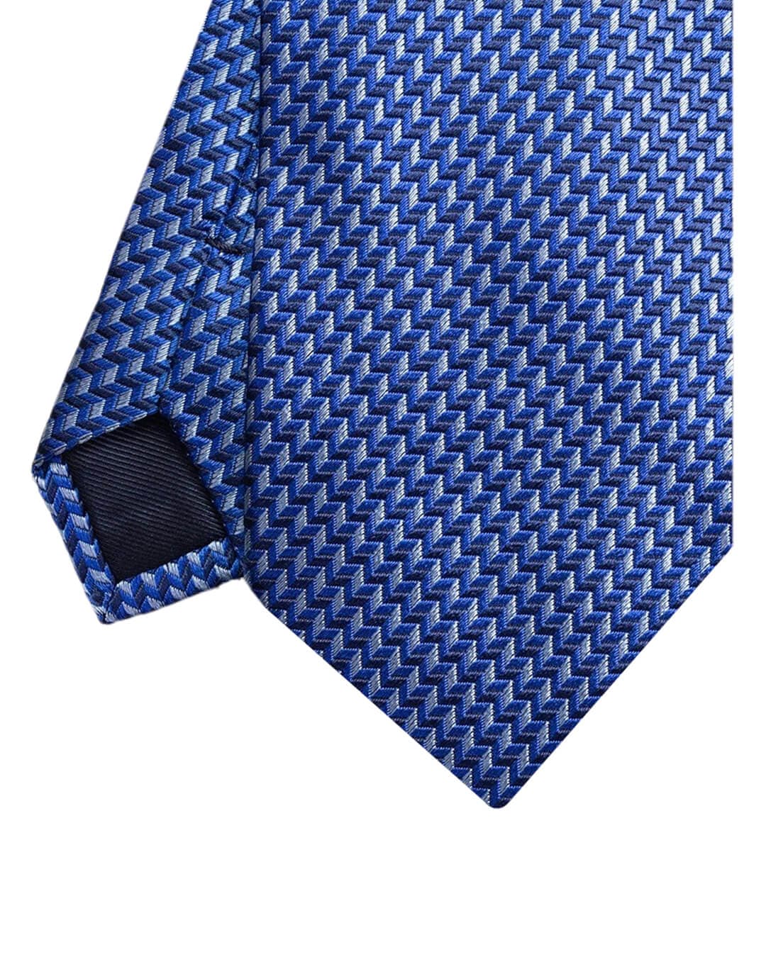 Gagliardi Ties One Size Gagliardi Blue Chevrons Italian Silk Tie