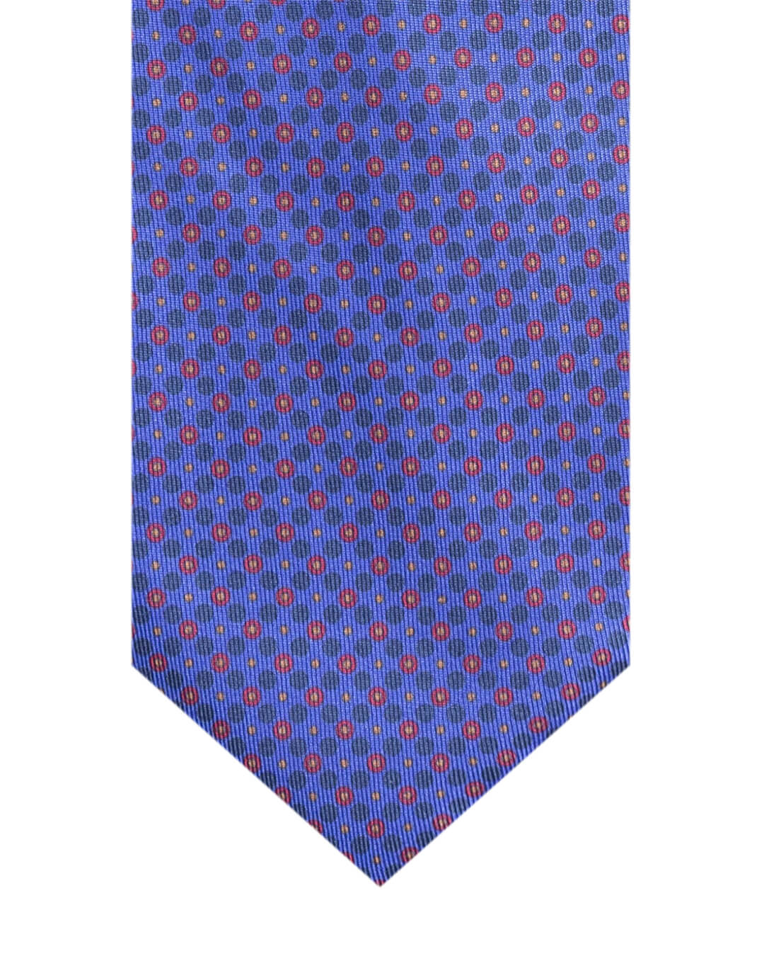 Gagliardi Ties ONE Gagliardi Blue Circles Print Italian Silk Tie