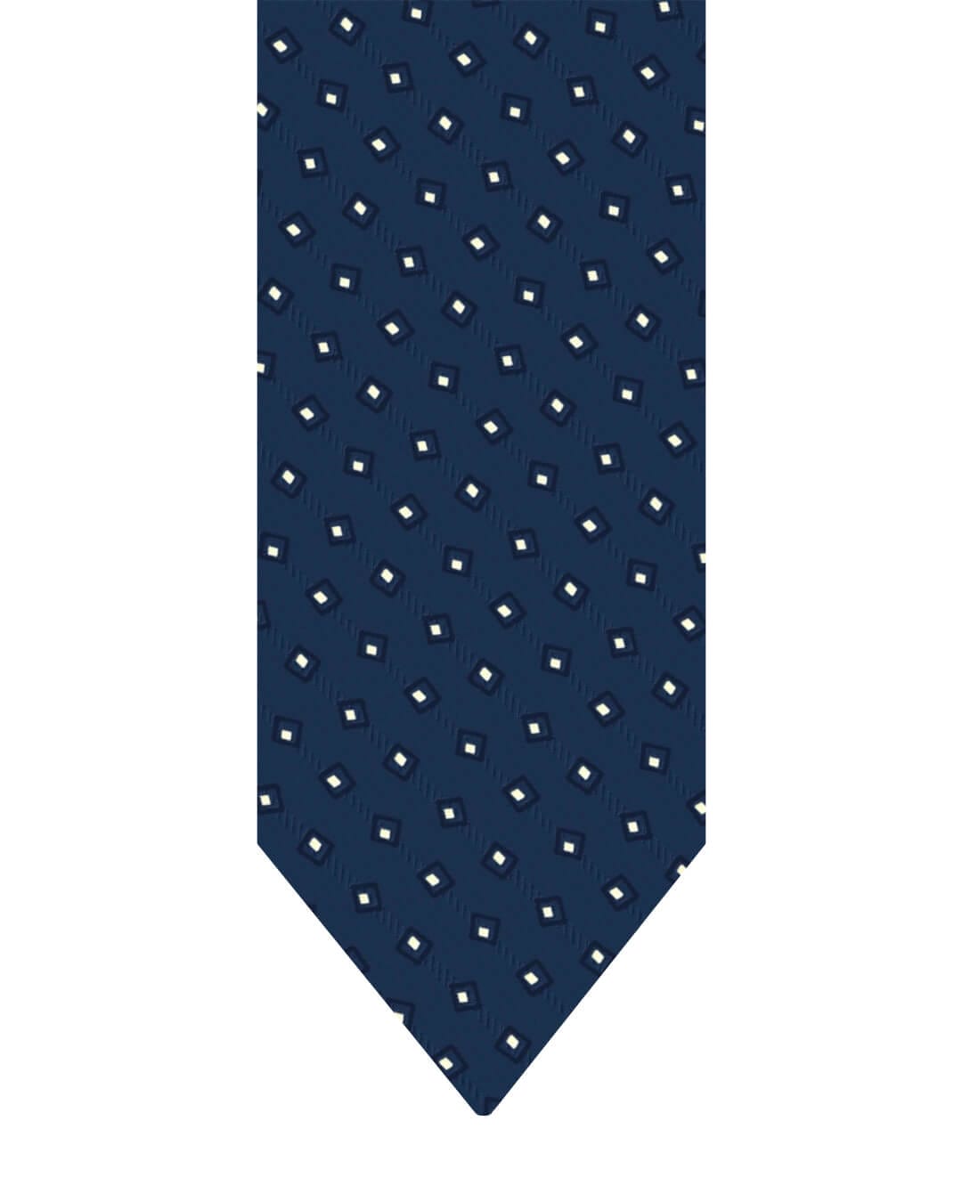 Gagliardi Ties ONE Gagliardi Blue Double Box Italian Silk Tie