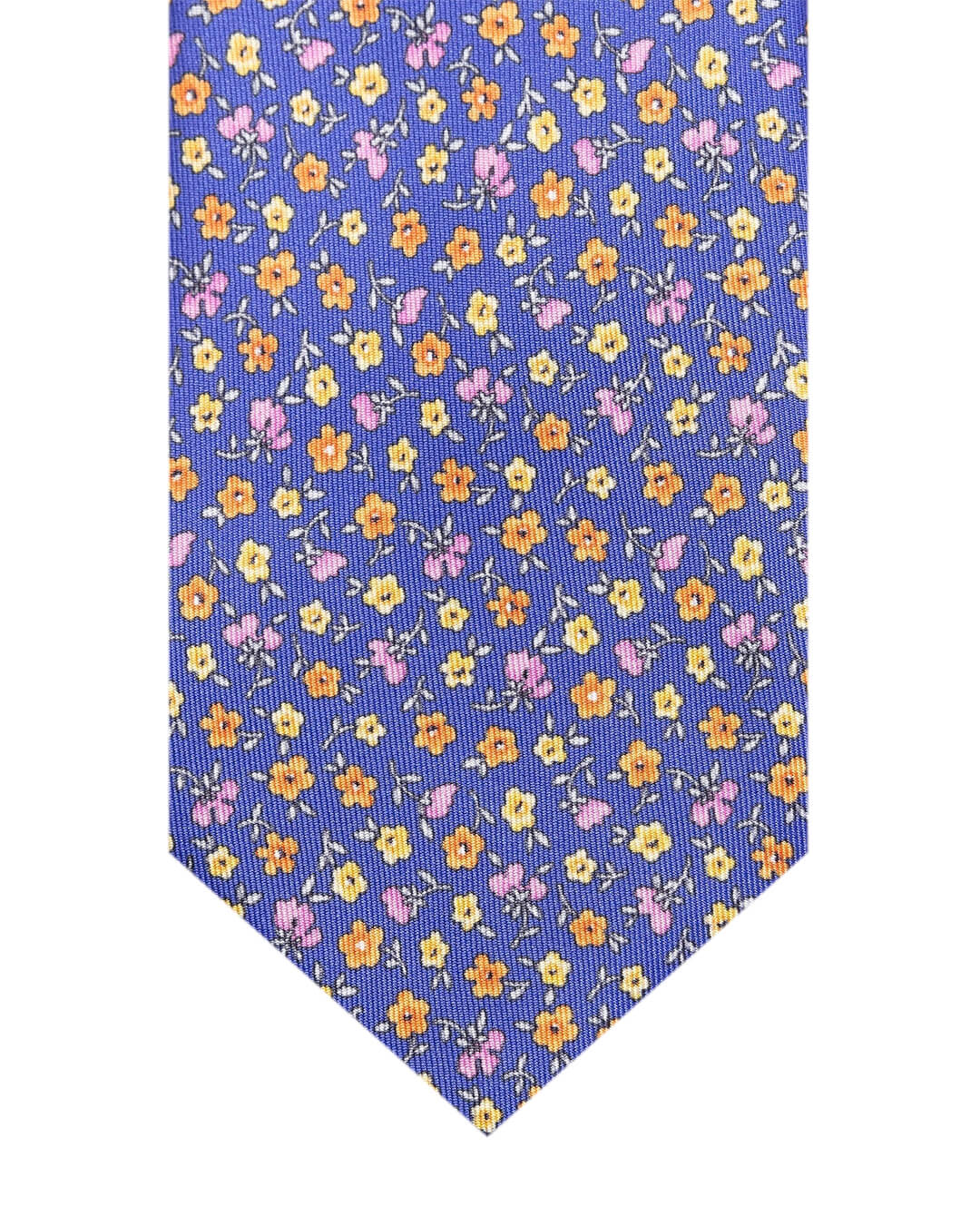 Gagliardi Ties One Size Gagliardi Blue Floral Print Italian Silk Tie