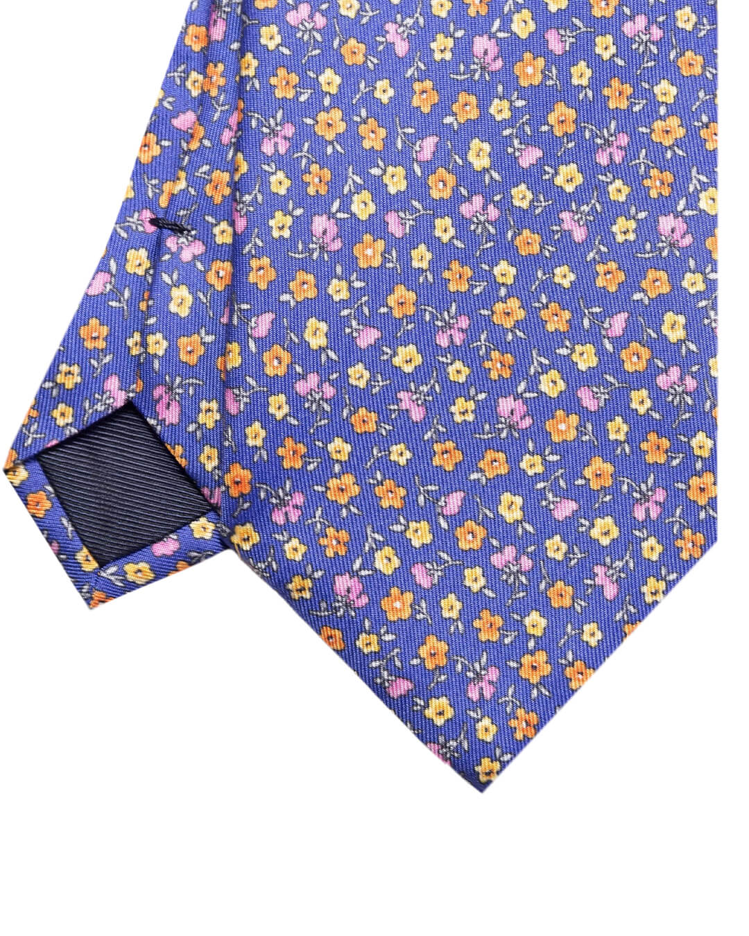 Gagliardi Ties One Size Gagliardi Blue Floral Print Italian Silk Tie