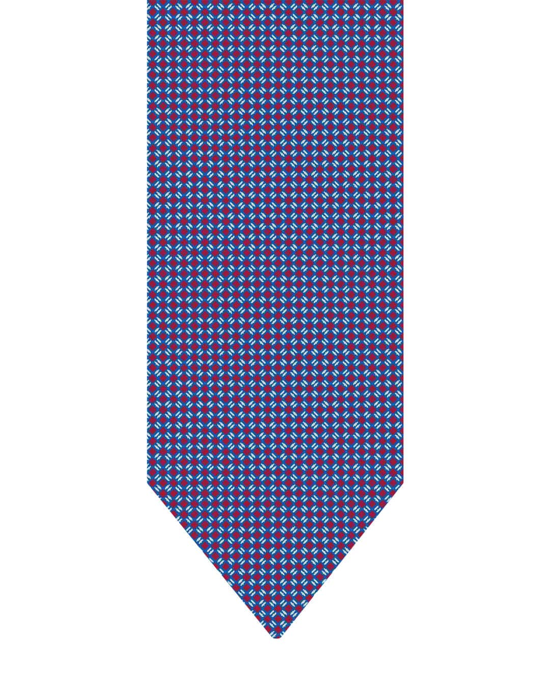 Gagliardi Ties ONE Gagliardi Blue Printed Circles Italian Silk Tie