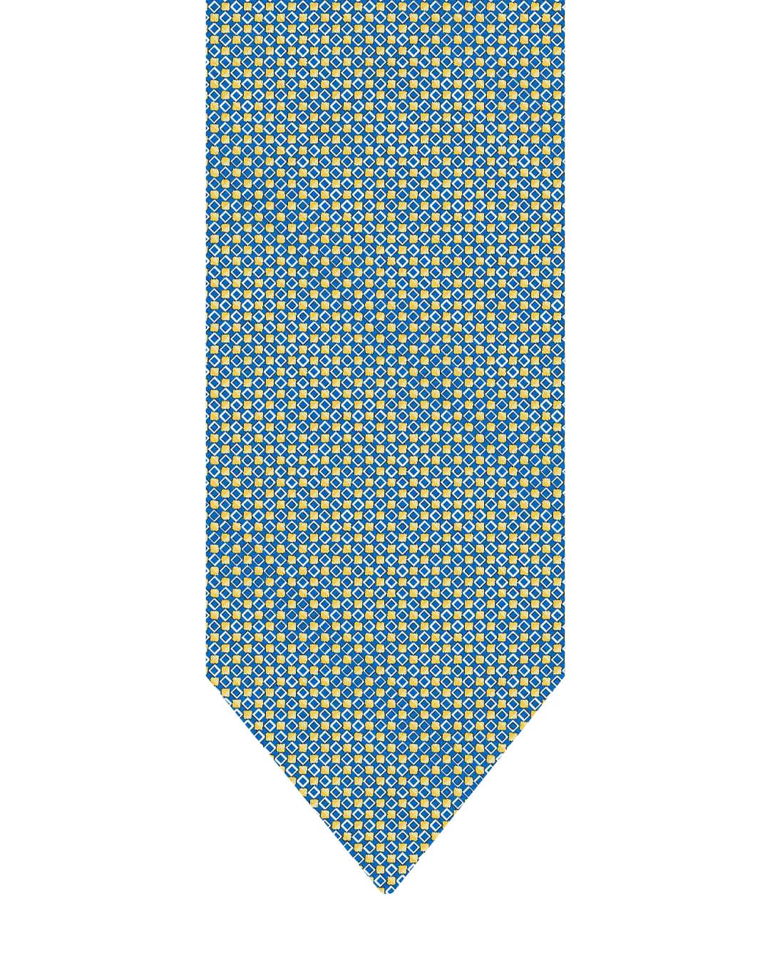 Gagliardi Ties One Size Gagliardi Blue Tie Italian Silk Printed Diamonds