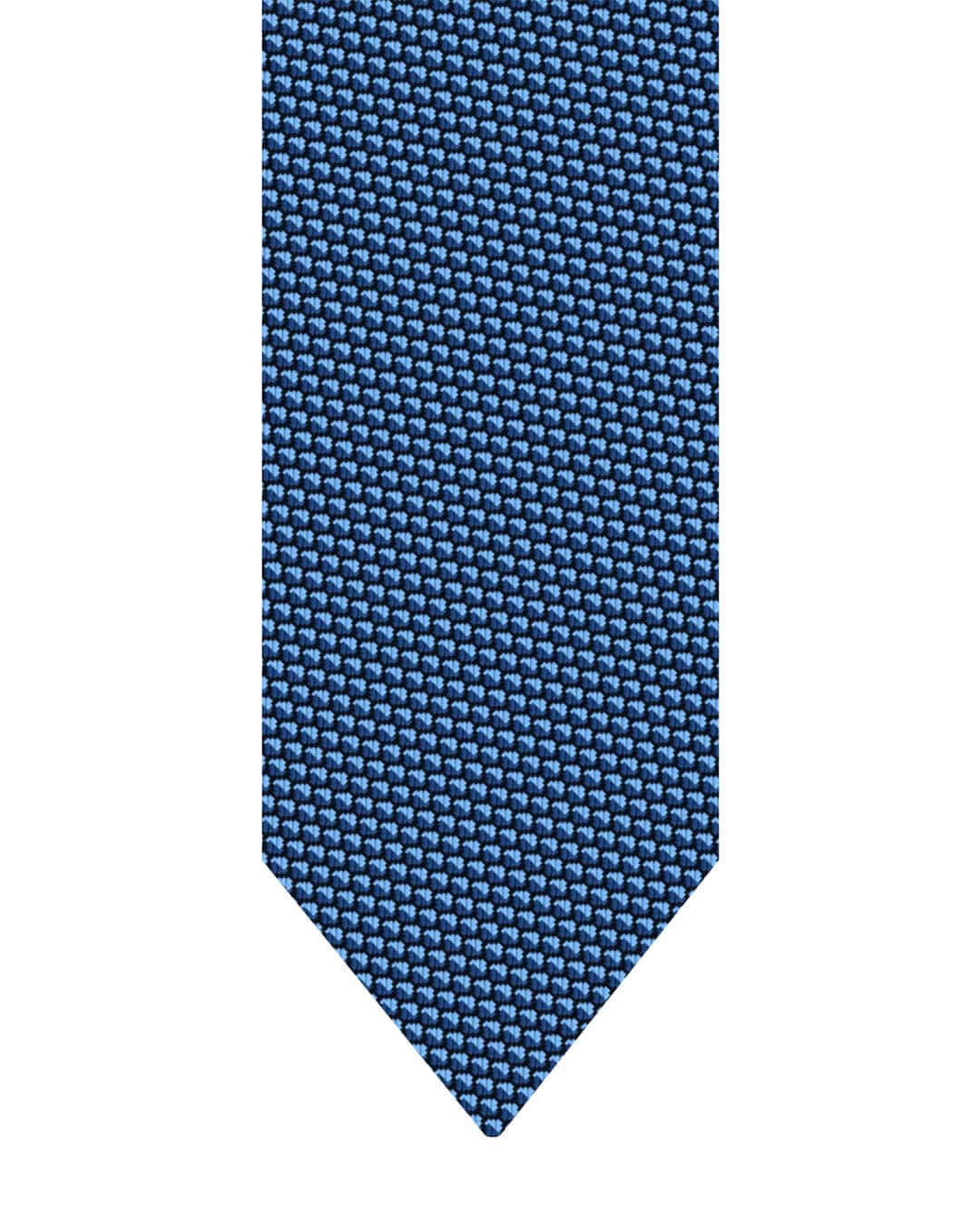 Gagliardi Ties ONE Gagliardi Blue Two-Tone Texture Italian Silk Tie