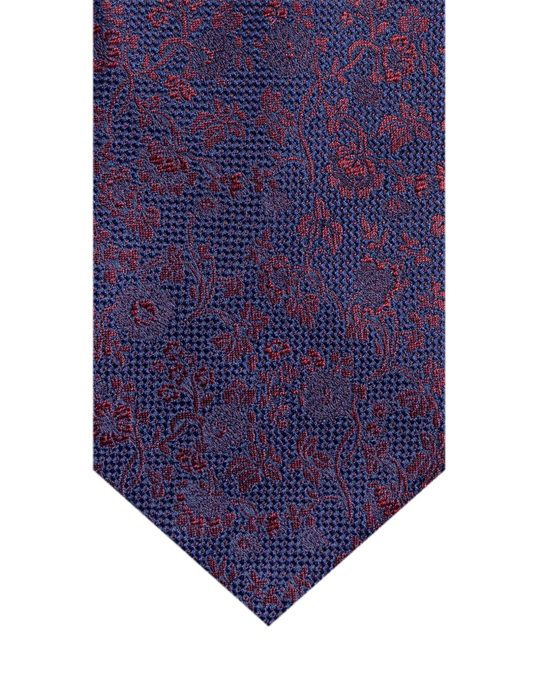 Gagliardi Ties ONE Gagliardi Burgundy Floral Italian Silk Tie