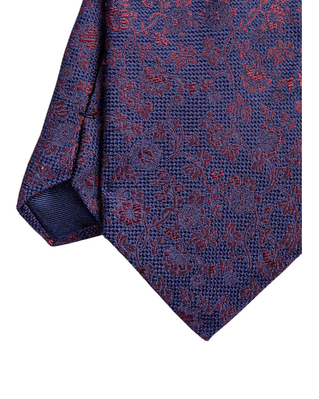 Gagliardi Ties ONE Gagliardi Burgundy Floral Italian Silk Tie