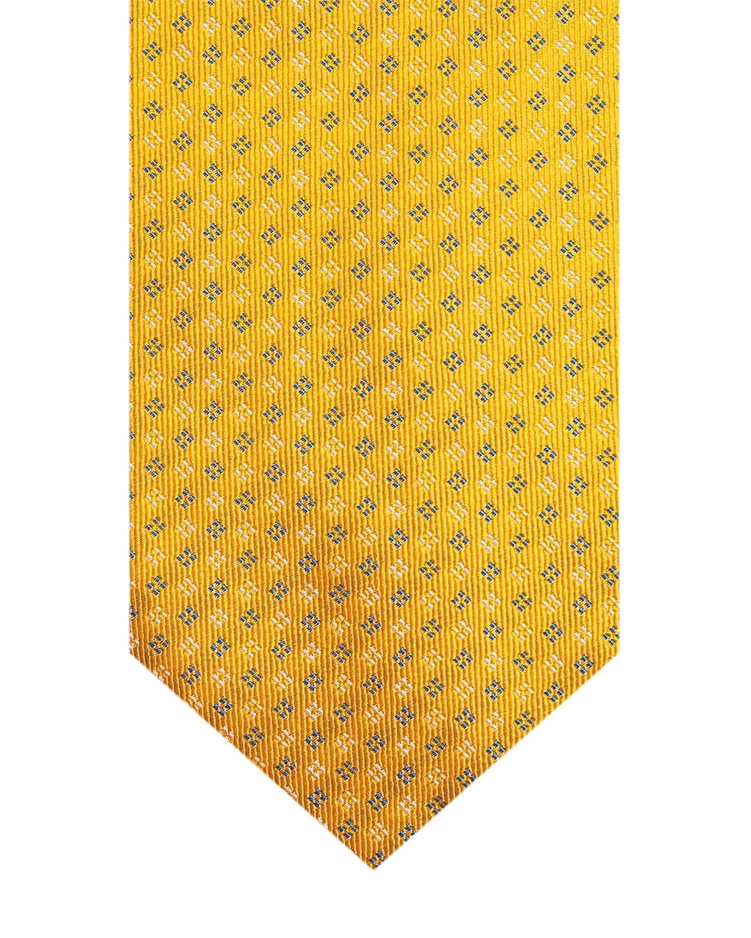 Gagliardi Ties One Size Gagliardi Gold Dotted Diamond Italian Silk Tie