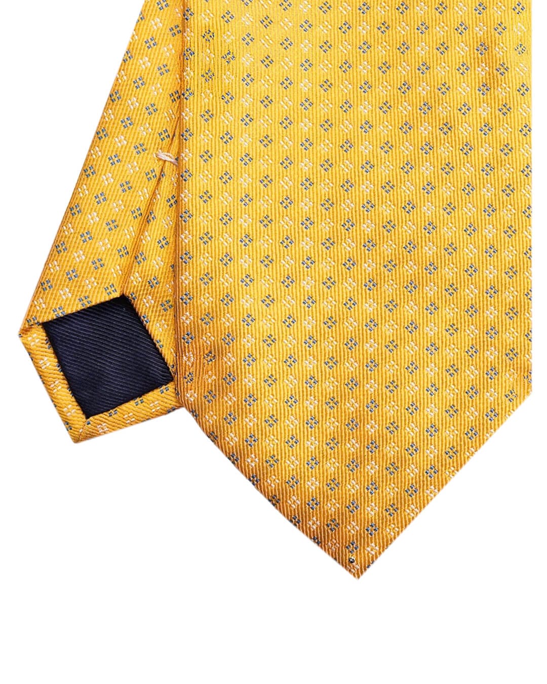 Gagliardi Ties One Size Gagliardi Gold Dotted Diamond Italian Silk Tie