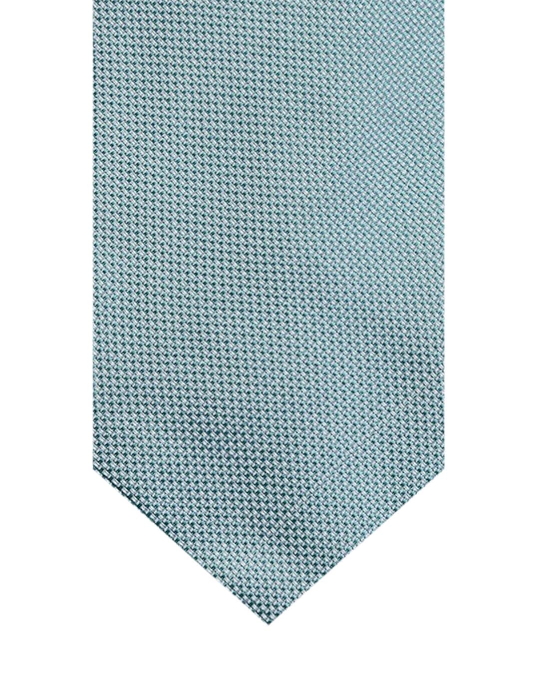 Gagliardi Ties One Size Gagliardi Green Basketweave Italian Silk Tie