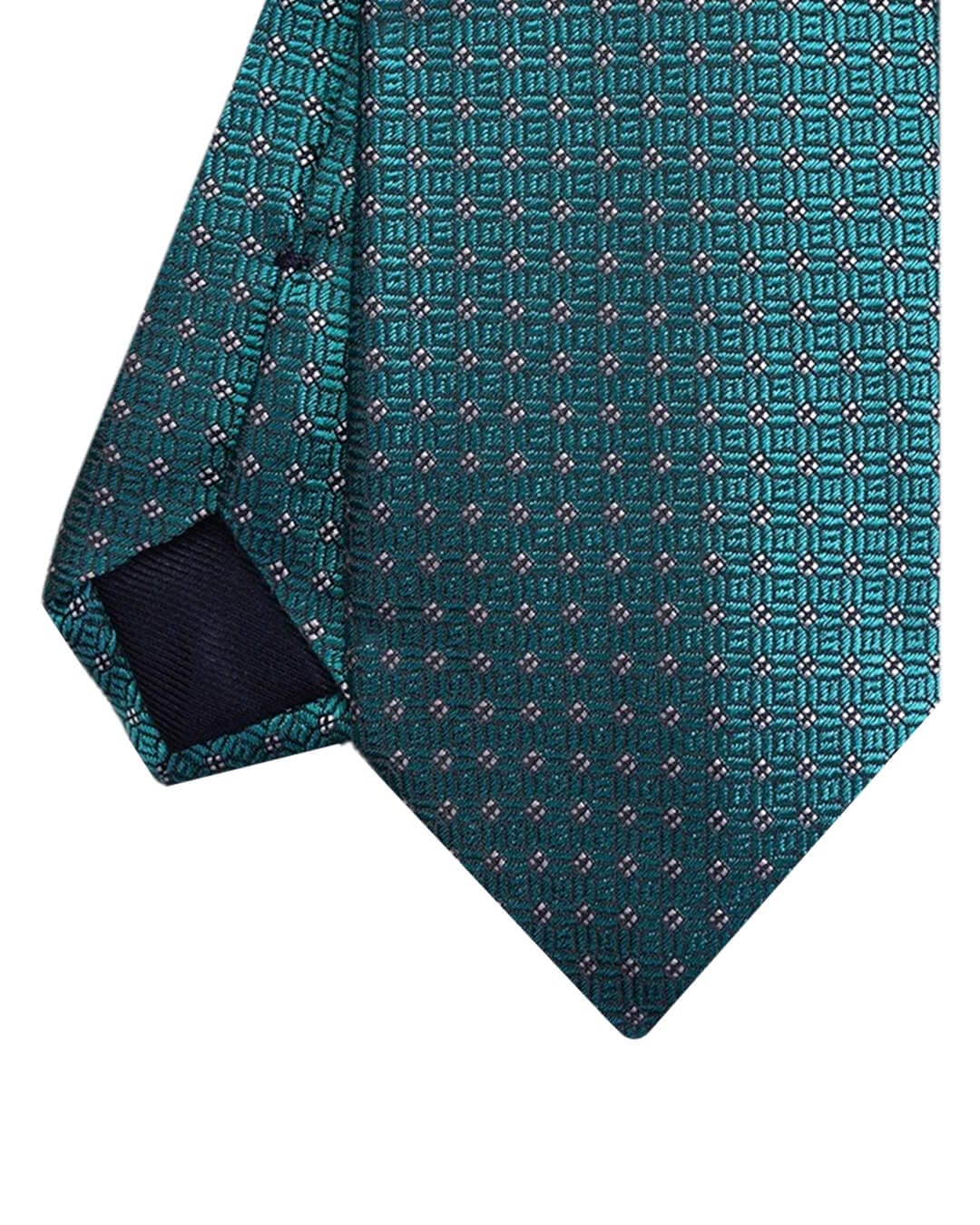 Gagliardi Ties One Size Gagliardi Green Lattice Italian Silk Skinny Tie