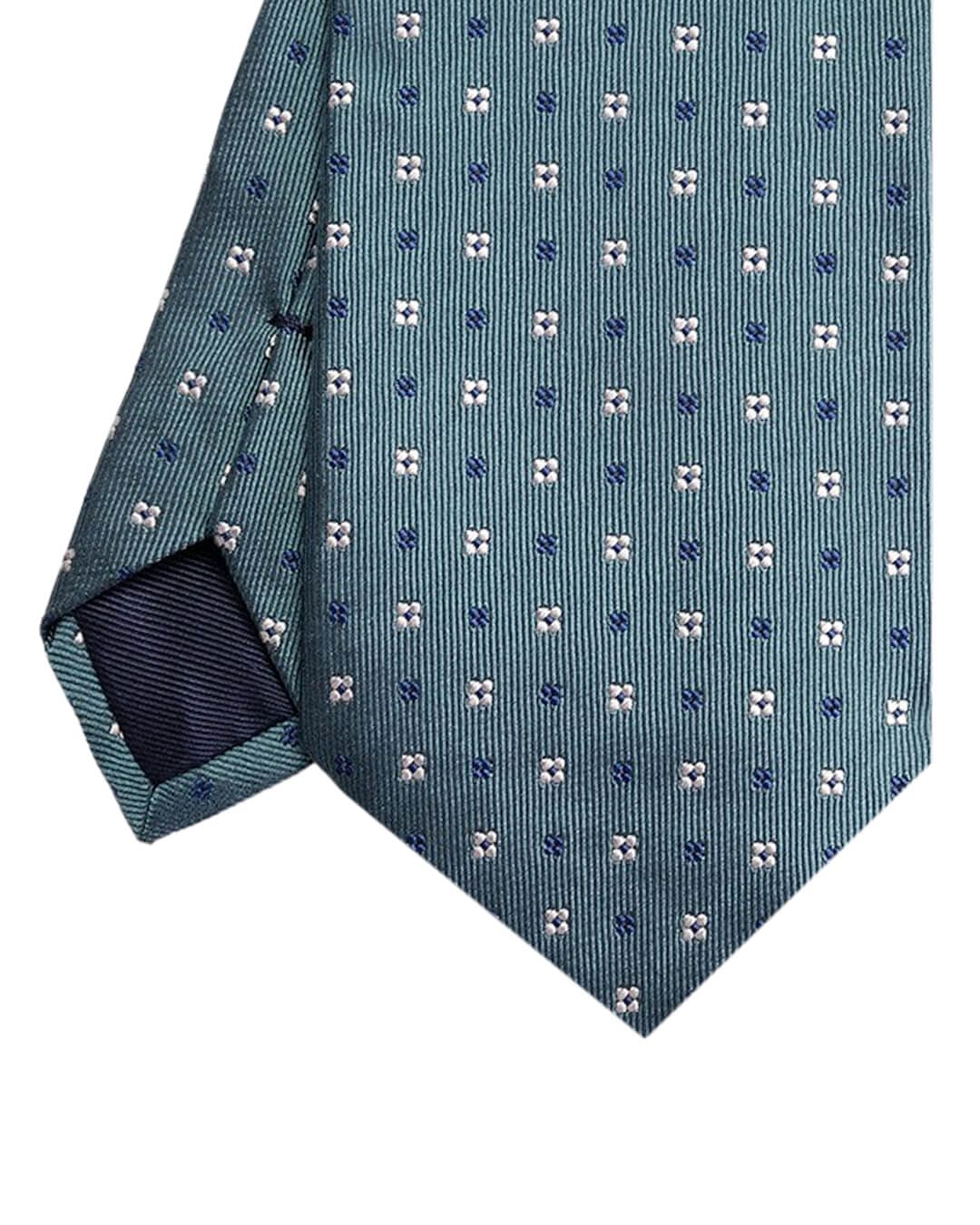Gagliardi Ties One Size Gagliardi Green Mini Floral Italian Silk Tie
