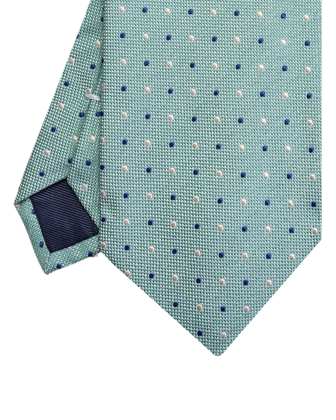 Gagliardi Ties One Size Gagliardi Green Two Colour Spot Italian Silk Tie