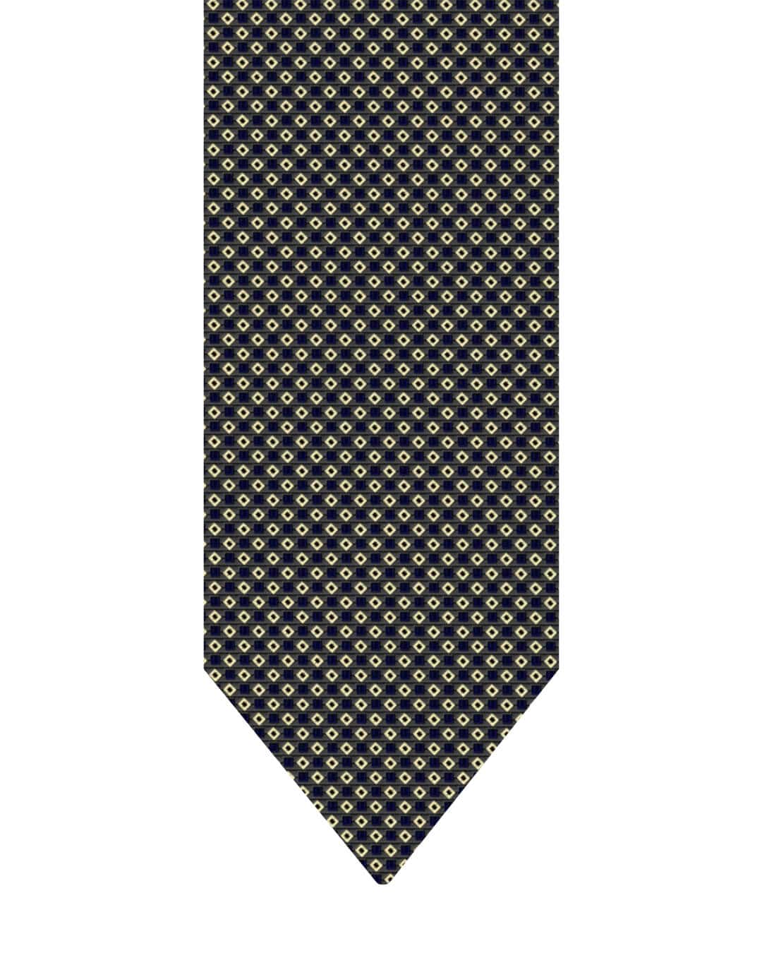 Gagliardi Ties ONE Gagliardi Grey Diamonds Italian Silk Tie