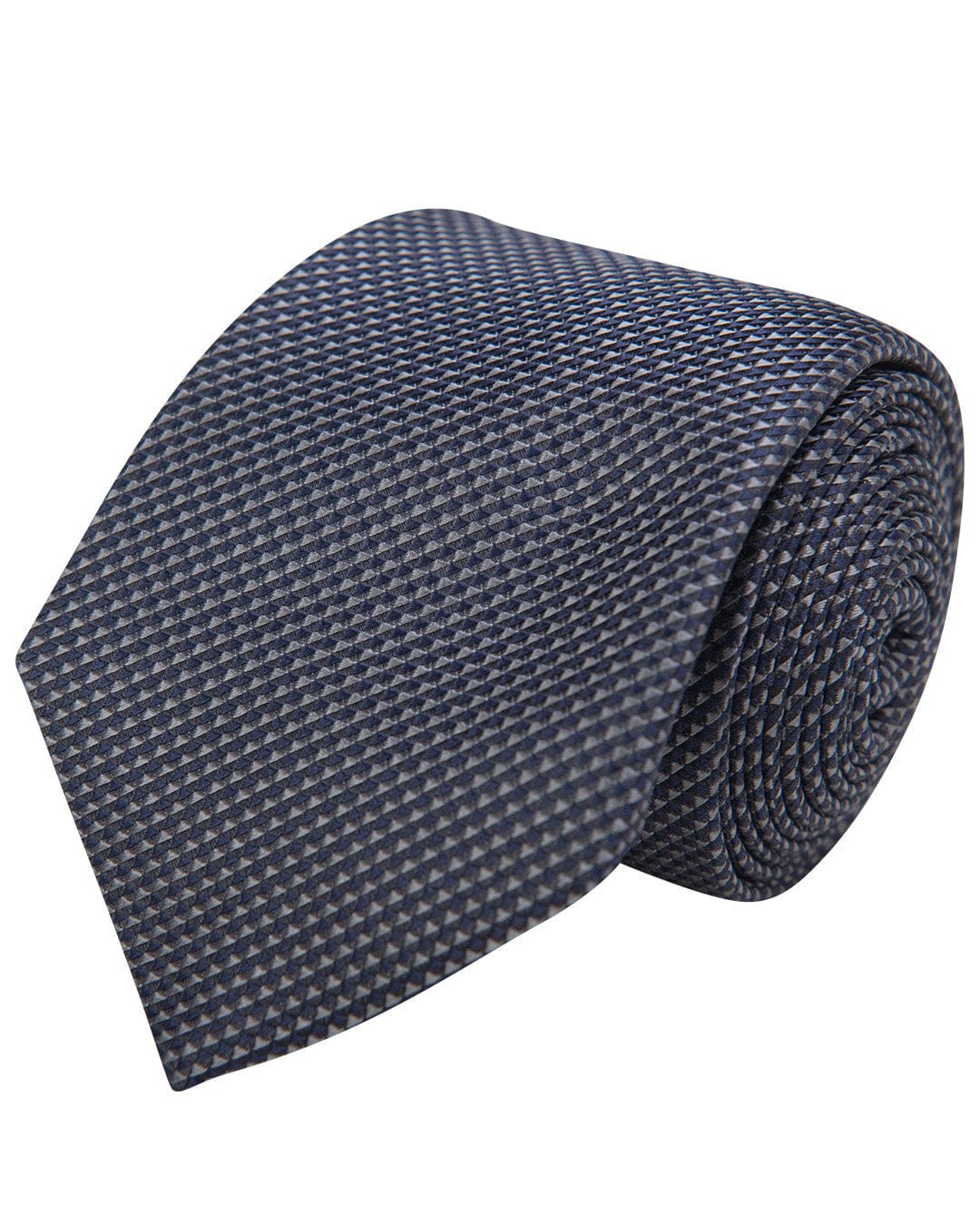 Gagliardi Ties ONE Gagliardi Grey Oxford Weave Italian Silk Skinny Tie