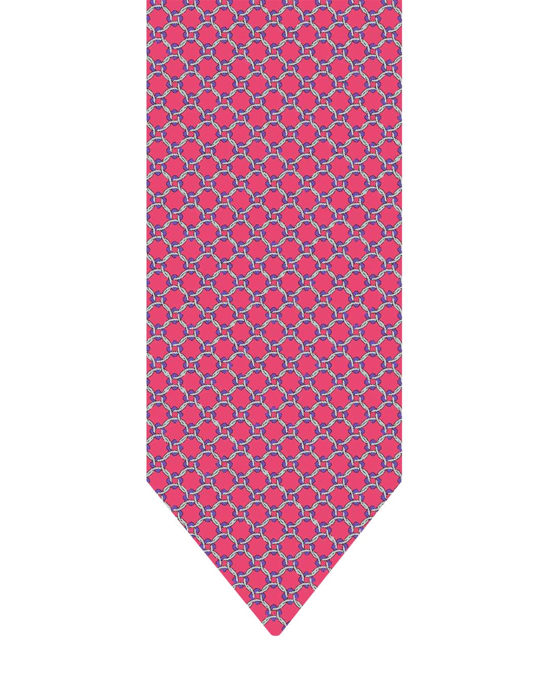 Gagliardi Ties One Size Gagliardi Magenta Tie Italian Silk Printed Circles
