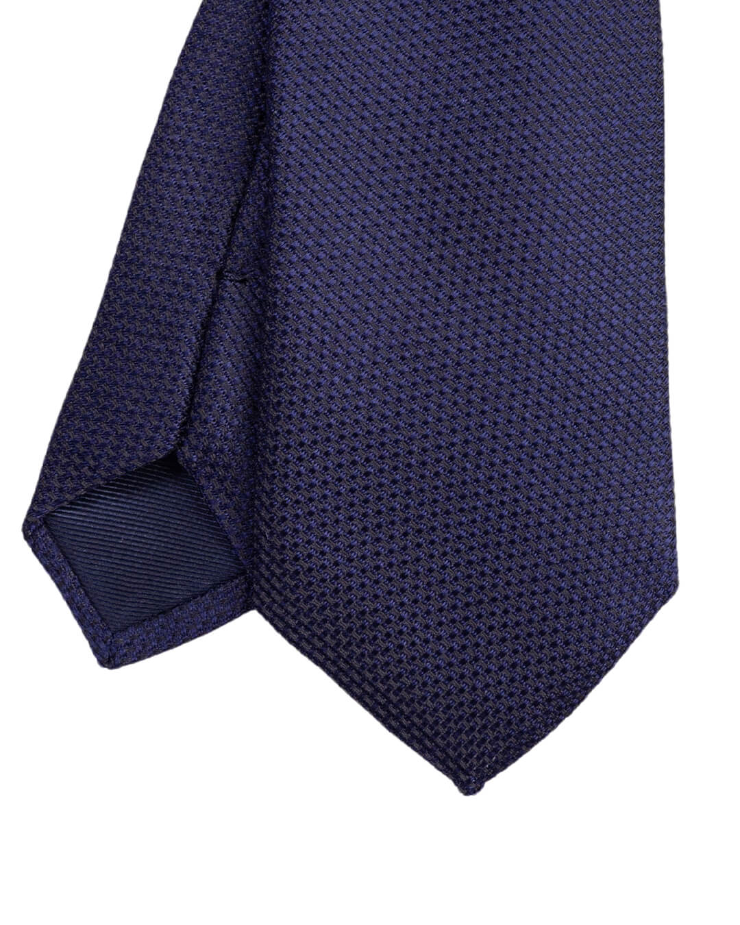 Gagliardi Ties ONE Gagliardi Navy Basketweave Italian Silk Skinny Tie
