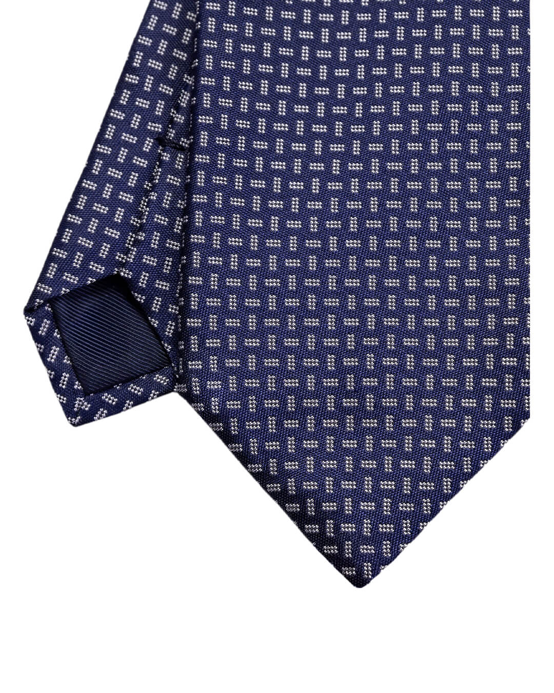 Gagliardi Ties One Size Gagliardi Navy Dotted Rectangle Italian Silk Tie