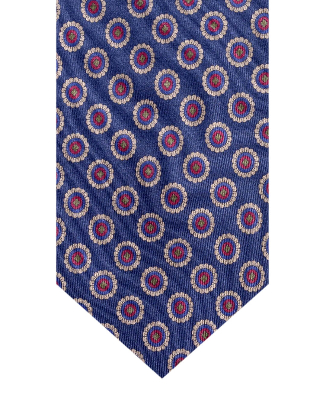 Gagliardi Ties ONE Gagliardi Navy Floral Print Italian Silk Tie