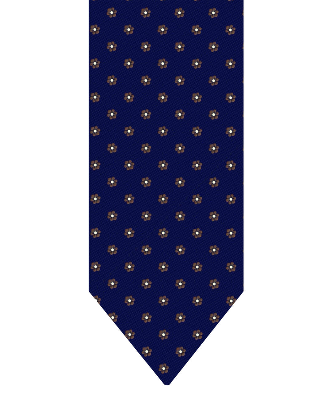 Gagliardi Ties ONE Gagliardi Navy Flower Motif Italian Silk Tie
