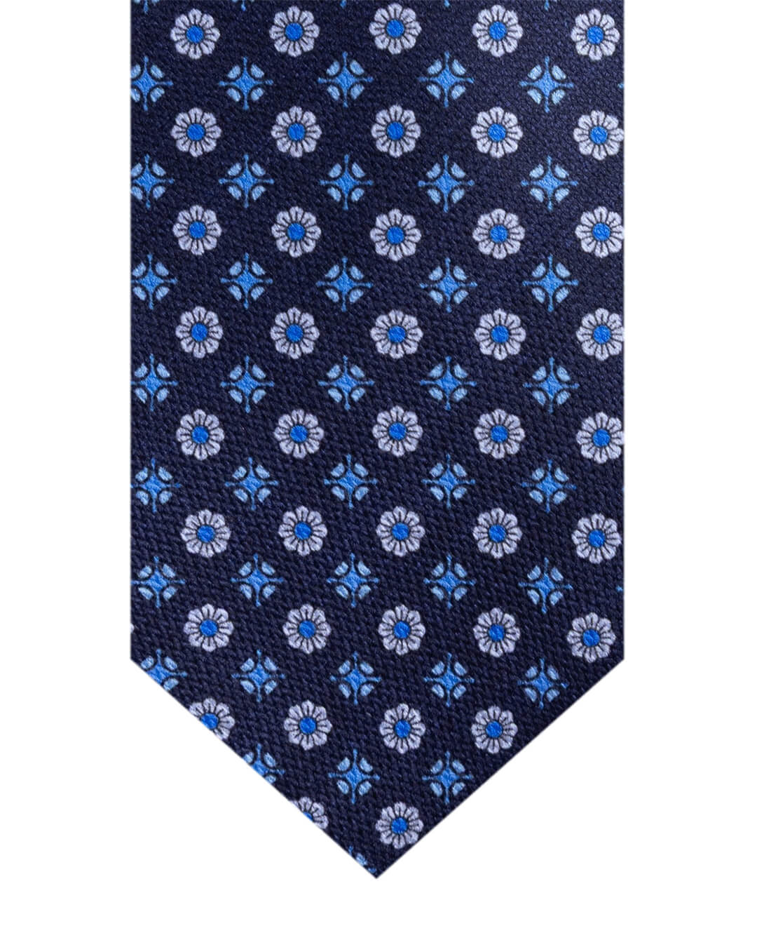 Gagliardi Ties ONE Gagliardi Navy Geometric Print Italian Silk Tie