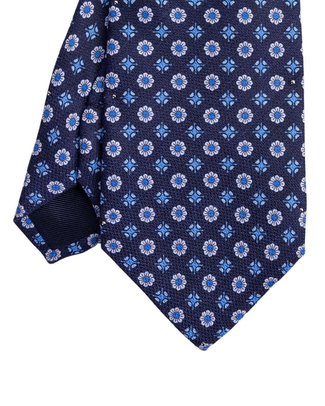 Gagliardi Ties ONE Gagliardi Navy Geometric Print Italian Silk Tie