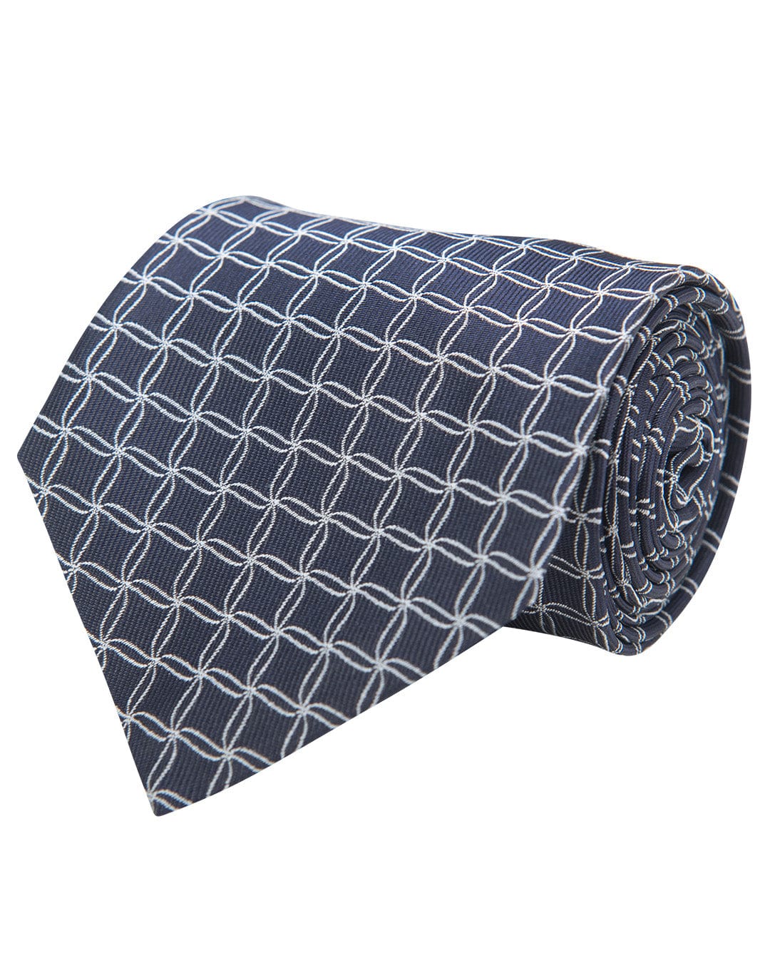 Gagliardi Ties ONE Gagliardi Navy Net Pattern Twill Weave Italian Silk Tie