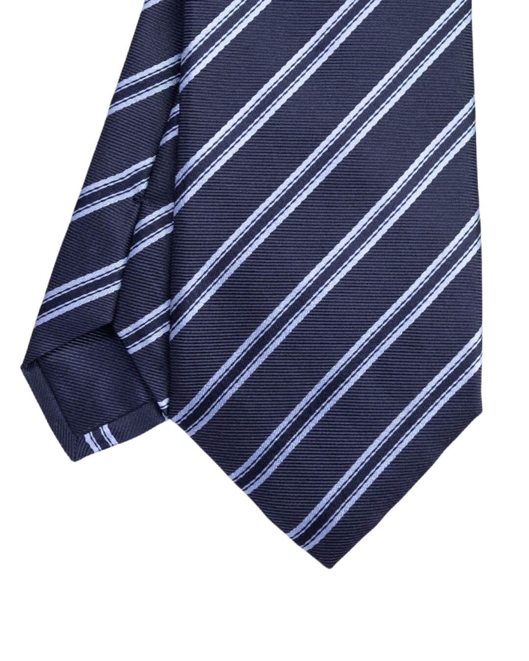 Gagliardi Ties ONE Gagliardi Navy Striped Italian Silk Tie