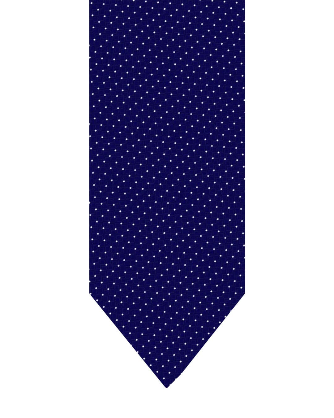 Gagliardi Ties One Size Gagliardi Navy Tie Italian Silk Pindot Skinny