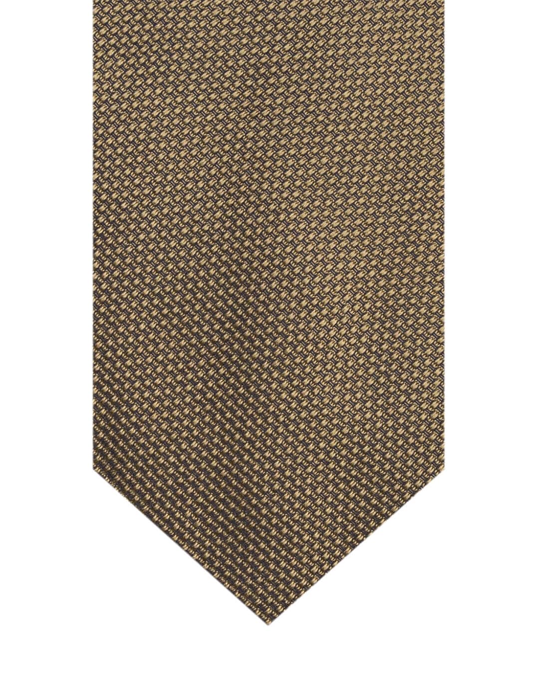 Gagliardi Ties ONE Gagliardi Olive Basketweave Italian Silk Tie