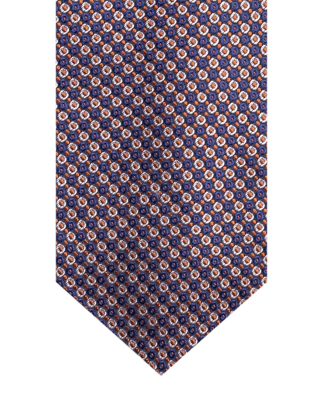 Gagliardi Ties ONE Gagliardi Orange Circles Italian Silk Tie