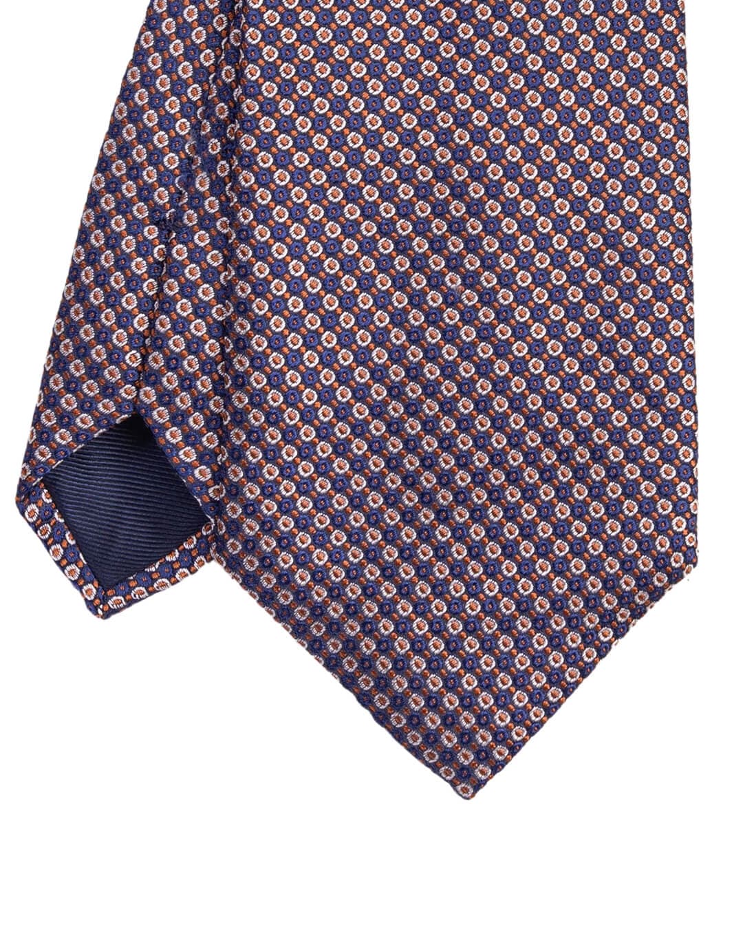 Gagliardi Ties ONE Gagliardi Orange Circles Italian Silk Tie