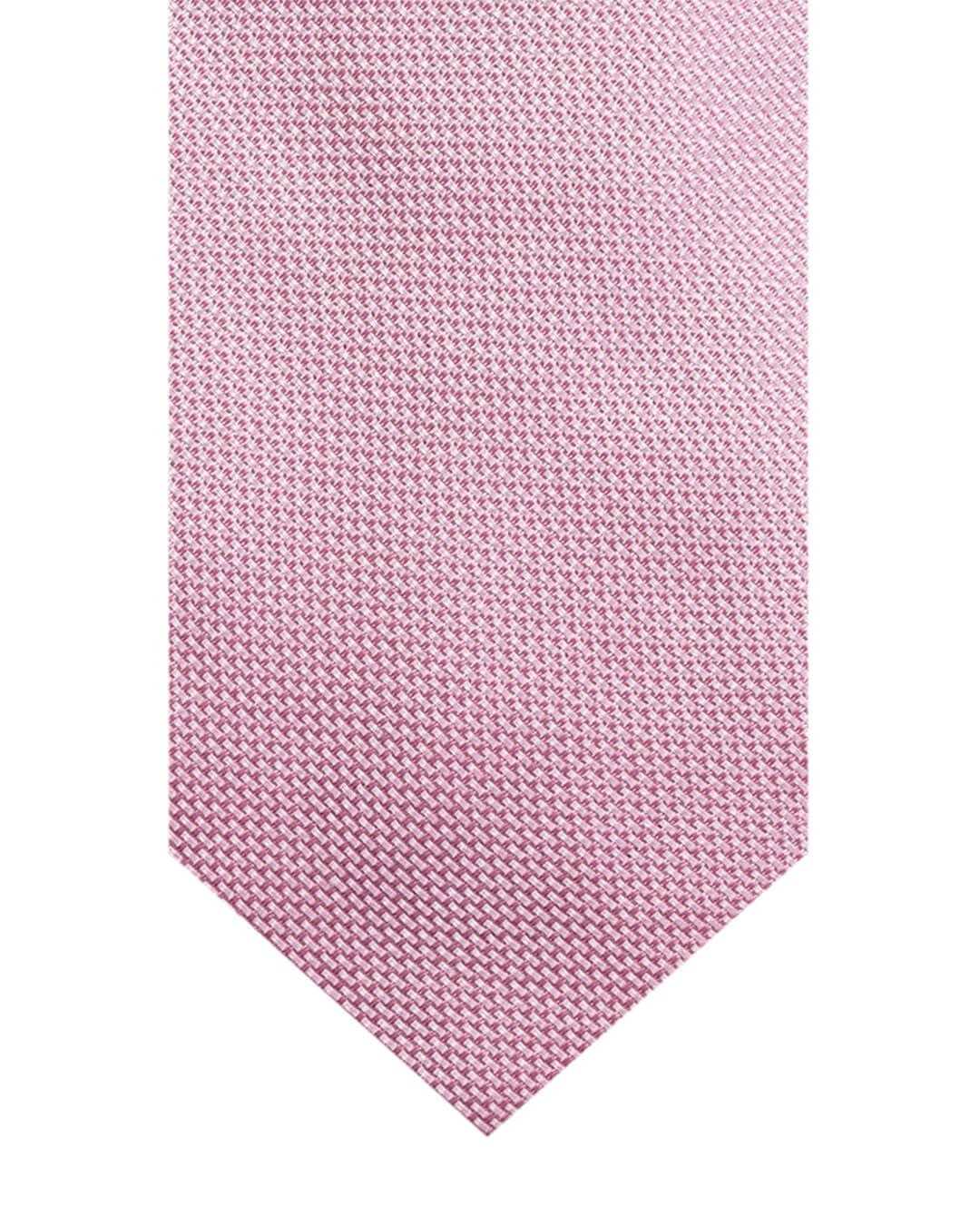 Gagliardi Ties One Size Gagliardi Pink Basketweave Italian Silk Tie