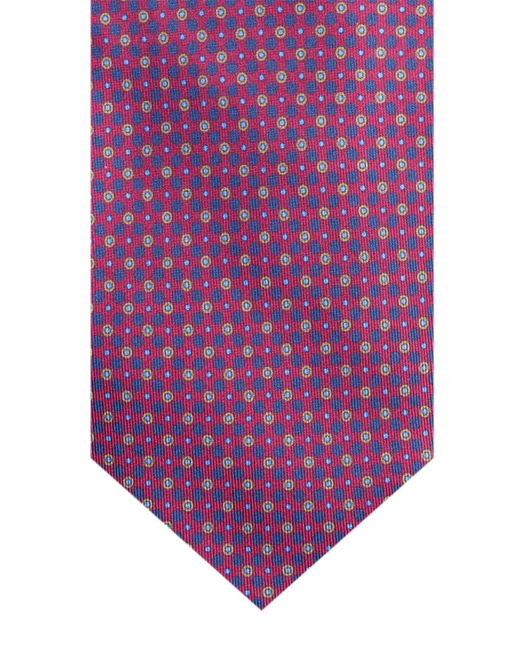 Gagliardi Ties ONE Gagliardi Pink Circles Print Italian Silk Tie