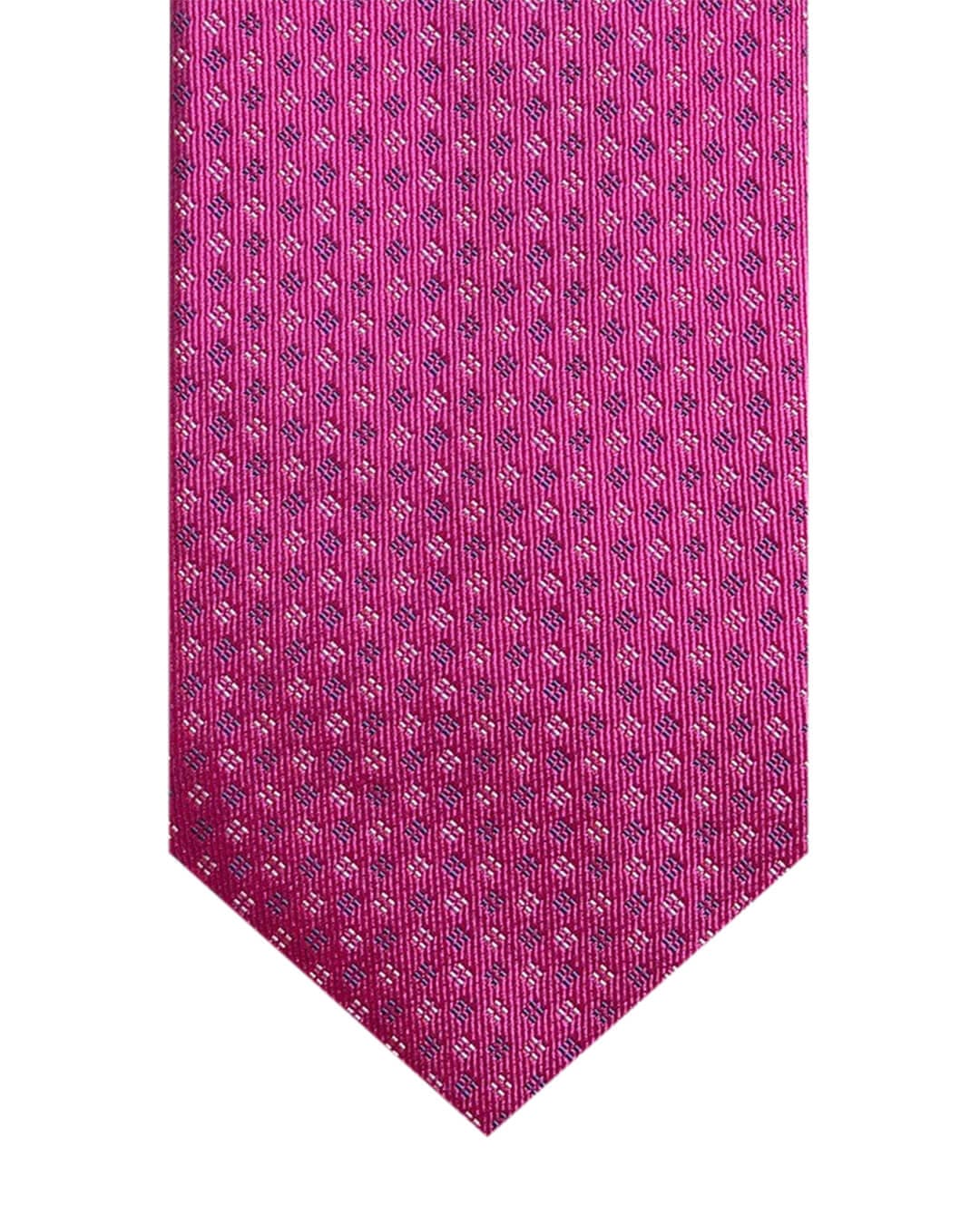Gagliardi Ties One Size Gagliardi Pink Dotted Diamond Italian Silk Tie