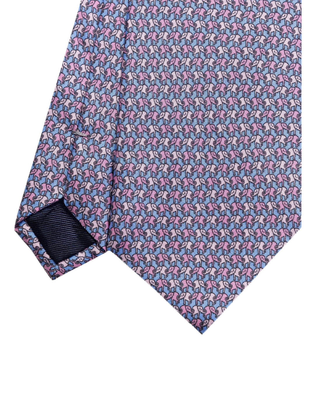Gagliardi Ties One Size Gagliardi Pink Elephant Print Italian Silk Tie