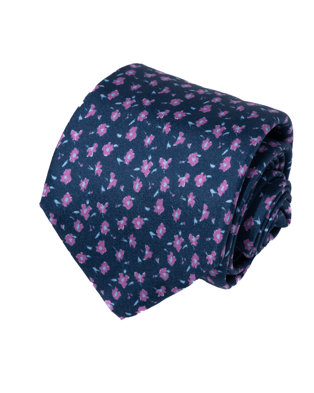 Gagliardi Ties One Size Gagliardi Purple Floral Italian Silk Printed Tie