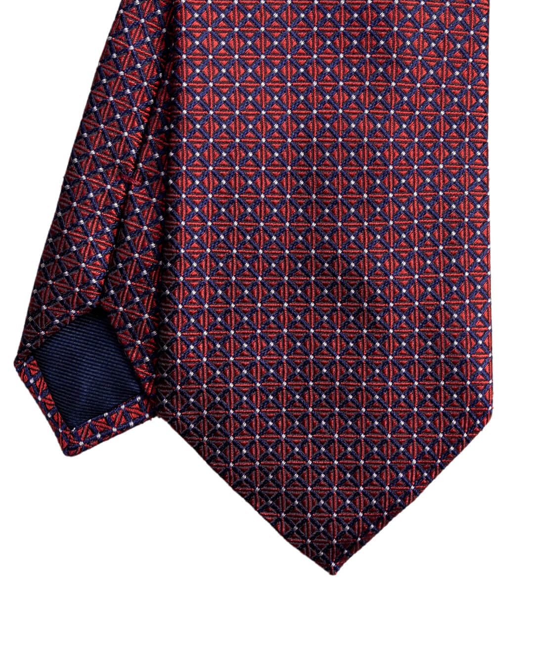 Gagliardi Ties ONE Gagliardi Red Boxes Italian Silk Tie